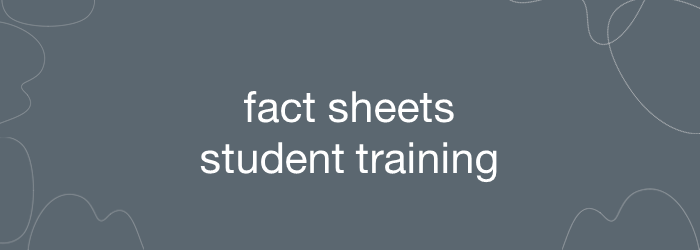 Partnership Student Training Module Fact Sheets